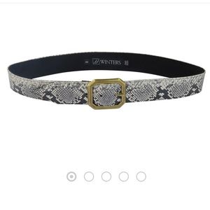 JJ Winters Kylie Python Belt - Size Large